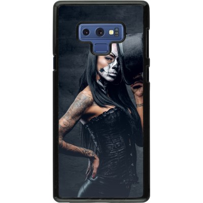 Samsung Galaxy Note9 Case Hülle - Halloween 22 Tattooed Girl