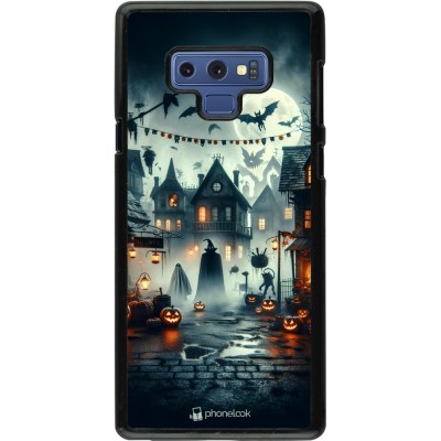 Samsung Galaxy Note9 Case Hülle - Halloween Spukstadt