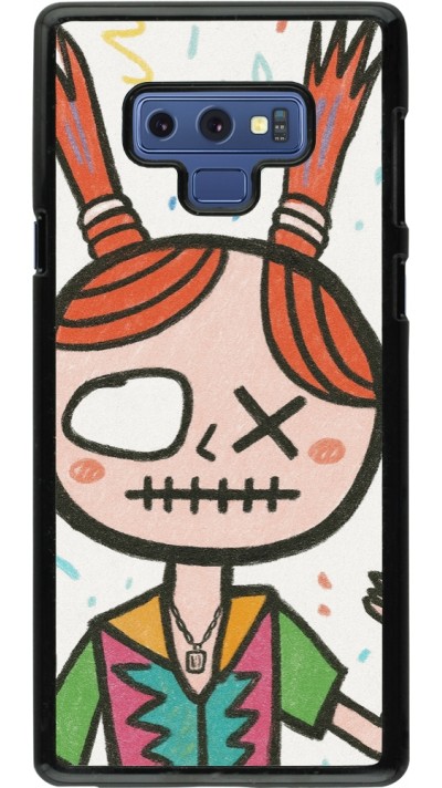 Samsung Galaxy Note9 Case Hülle - Little Girl Sketch