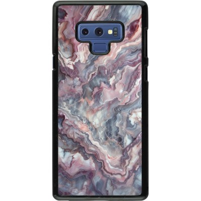 Samsung Galaxy Note9 Case Hülle - Violetter silberner Marmor