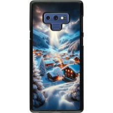 Samsung Galaxy Note9 Case Hülle - Berg Schnee Licht