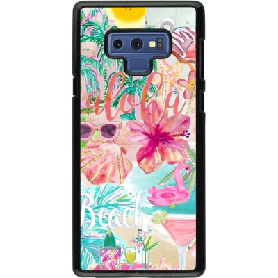 Samsung Galaxy Note9 Case Hülle - Preppy Collage Aloha