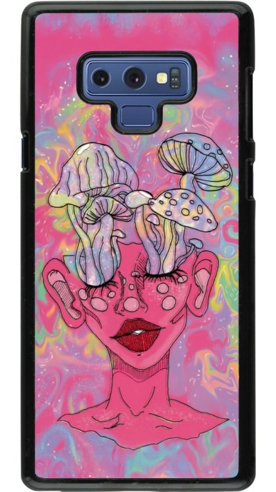 Samsung Galaxy Note9 Case Hülle - Psychedelic pink mushroom