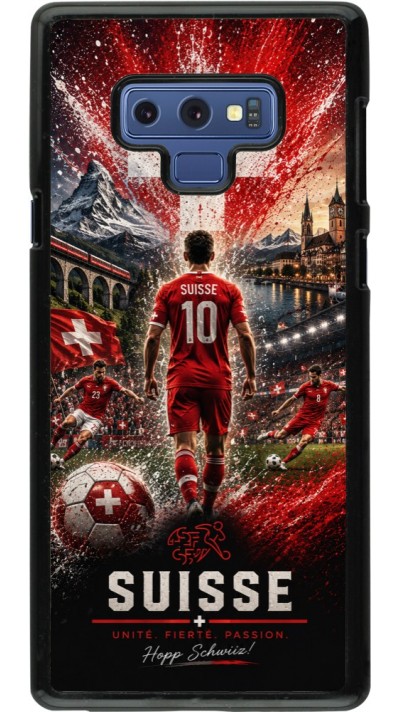 Coque Samsung Galaxy Note9 - Football Suisse splash 2026
