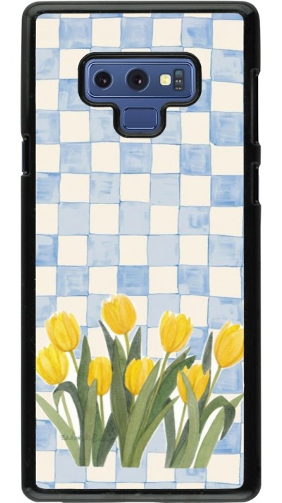 Samsung Galaxy Note9 Case Hülle - Blue vichy tulips Spring 2026
