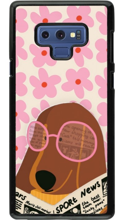 Samsung Galaxy Note9 Case Hülle - Dog with newspaper Spring 2026