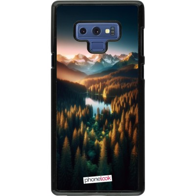 Samsung Galaxy Note9 Case Hülle - Sonnenuntergang Waldsee