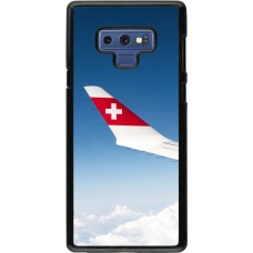 Samsung Galaxy Note9 Case Hülle -  Schweizer Nationalfeiertag Sky Swiss Flag