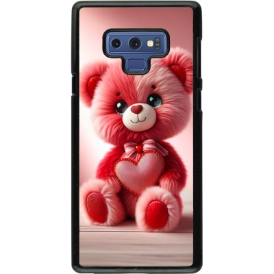 Samsung Galaxy Note9 Case Hülle - Valentin 2024 Rosaroter Teddybär