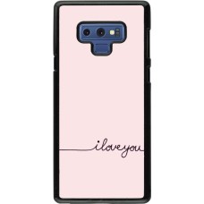 Samsung Galaxy Note9 Case Hülle - Valentine 2023 i love you writing