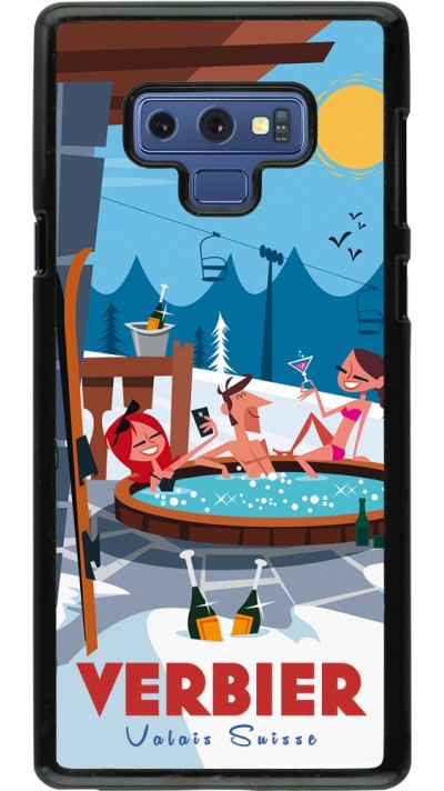 Samsung Galaxy Note9 Case Hülle - Verbier Mountain Jacuzzi