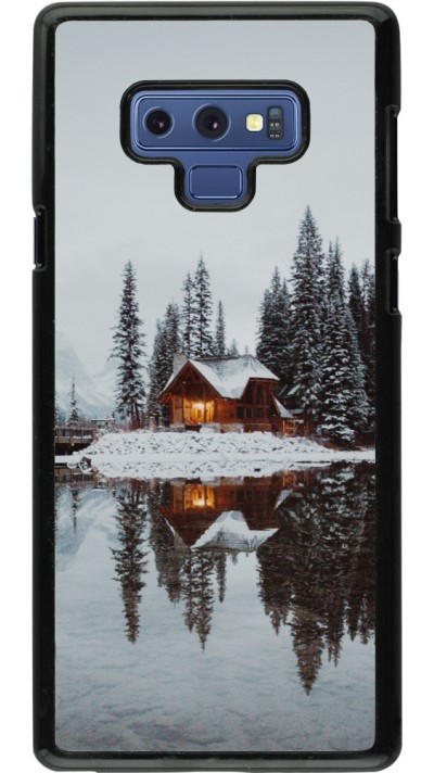 Coque Samsung Galaxy Note9 - Winter 25 Winter house forest afternoon