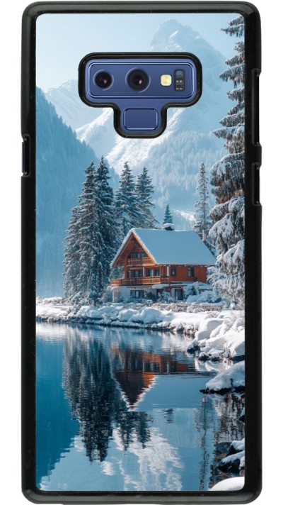 Coque Samsung Galaxy Note9 - Winter 25 Winter house forest day