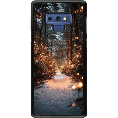 Samsung Galaxy Note9 Case Hülle - Winter 25 Winter snowy road