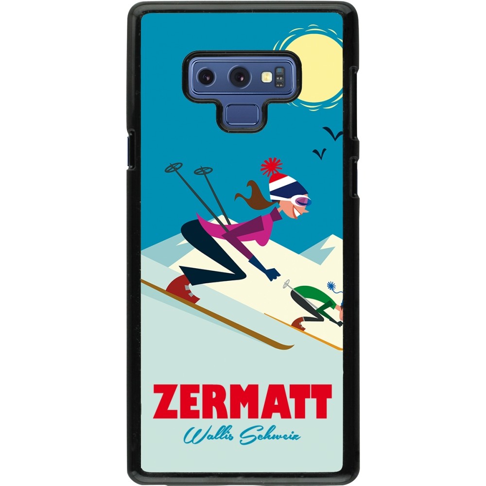 Coque Samsung Galaxy Note9 - Zermatt Ski Downhill