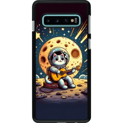 Samsung Galaxy S10 Case Hülle - AstroKatze RockMond