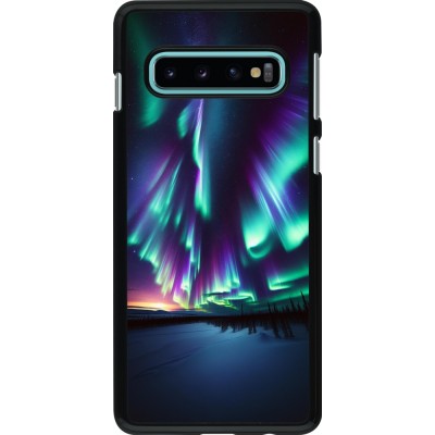 Samsung Galaxy S10 Case Hülle - Funkelndes Nordlicht