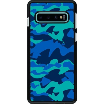 Hülle Samsung Galaxy S10 - Camo Blue
