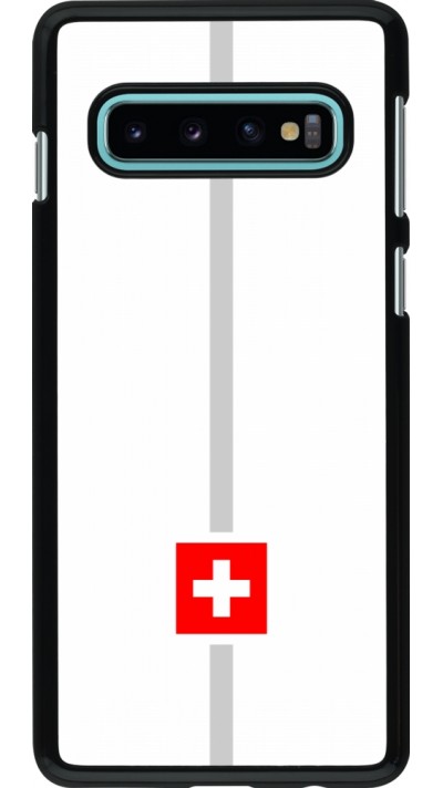 Samsung Galaxy S10 Case Hülle - Kanton CH weiss