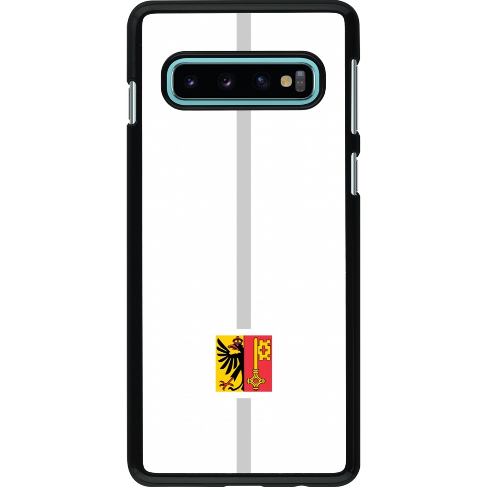 Samsung Galaxy S10 Case Hülle - Kanton GE weiss
