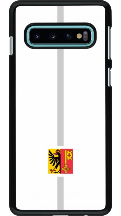 Samsung Galaxy S10 Case Hülle - Kanton GE weiss