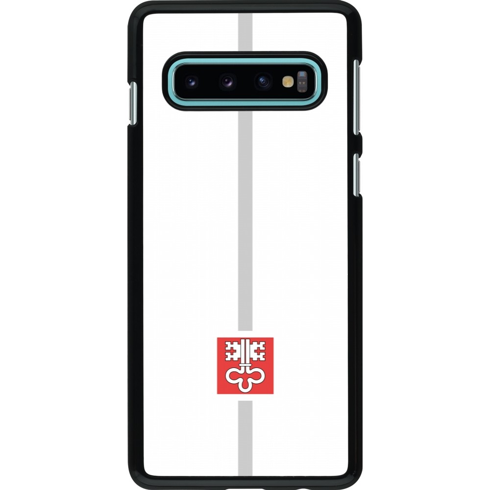 Samsung Galaxy S10 Case Hülle - Kanton NW weiss