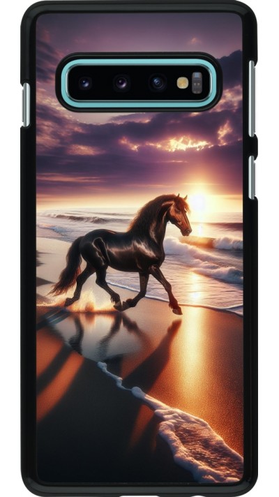 Samsung Galaxy S10 Case Hülle - Pferd majestätisch Strand