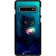 Hülle Samsung Galaxy S10 - Cute Cat Bubble