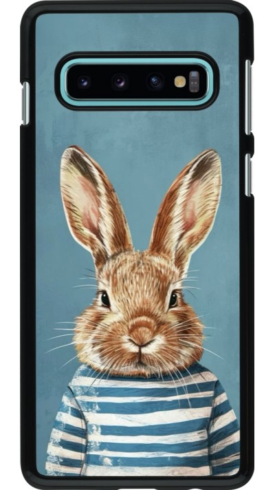 Coque Samsung Galaxy S10 - Easter 2026 Rabbit navy