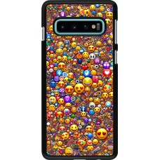 Samsung Galaxy S10 Case Hülle - Emoji gemischt