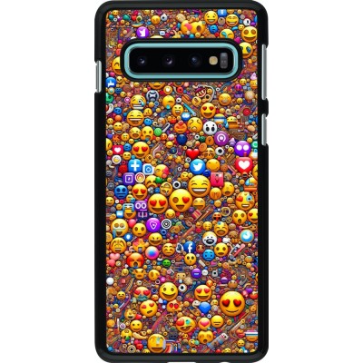 Samsung Galaxy S10 Case Hülle - Emoji gemischt