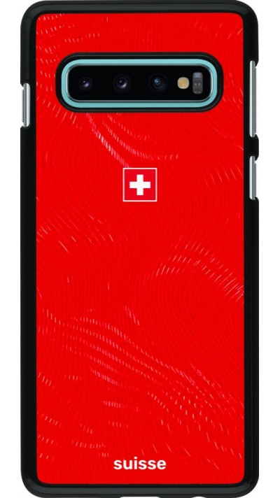 Coque Samsung Galaxy S10 - Maillot de football Suisse 2026 personnalisable