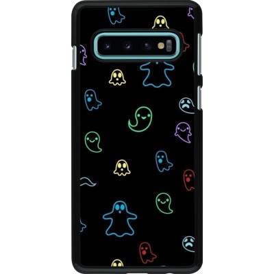Samsung Galaxy S10 Case Hülle - Halloween 2024 colorful ghosts