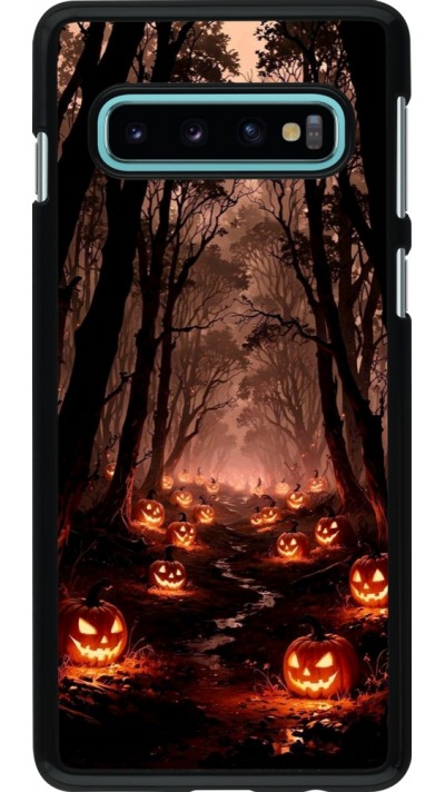 Coque Samsung Galaxy S10 - Halloween 2025 Road of Terrifying Pumpkins
