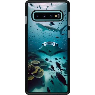 Samsung Galaxy S10 Case Hülle - Manta Lagune Reinigung