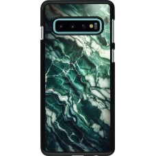 Samsung Galaxy S10 Case Hülle - Majestätischer grüner Marmor