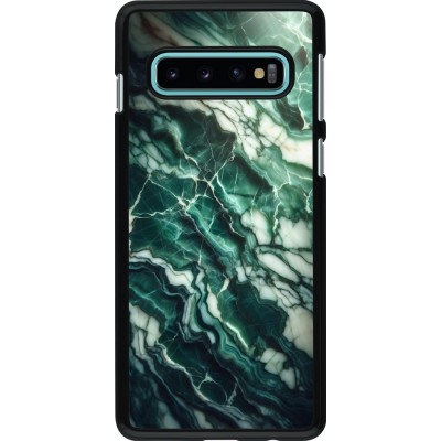Samsung Galaxy S10 Case Hülle - Majestätischer grüner Marmor