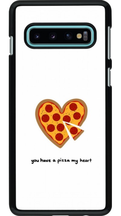 Coque Samsung Galaxy S10 - Saint Valentines Day 26 You have my pizza heart