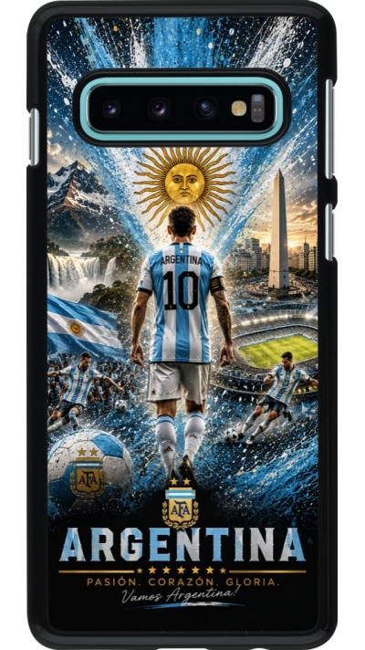 Samsung Galaxy S10 Case Hülle - Fussball Argentinien splash 2026