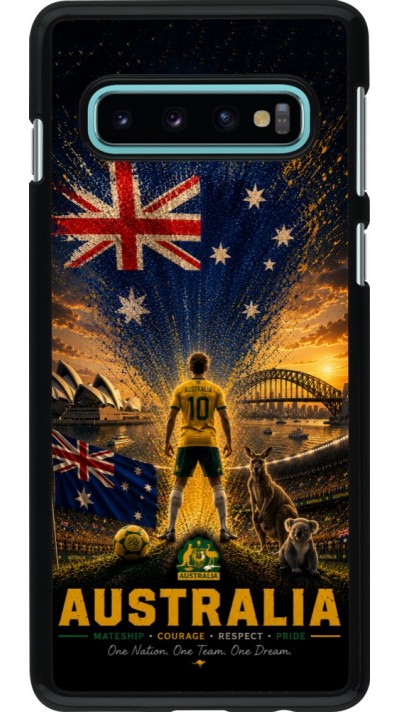 Samsung Galaxy S10 Case Hülle - Fussball Australien splash 2026