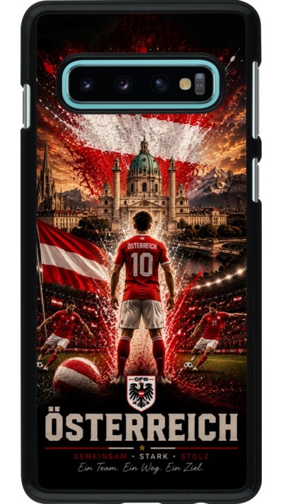 Samsung Galaxy S10 Case Hülle - Fussball Österreich splash 2026