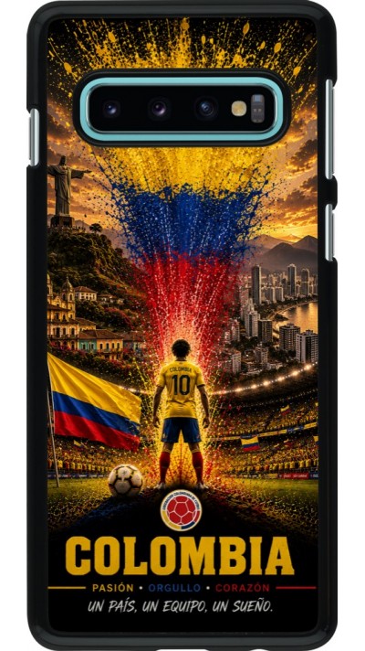 Samsung Galaxy S10 Case Hülle - Fussball Kolumbien splash 2026