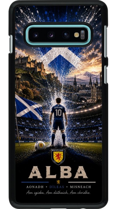 Samsung Galaxy S10 Case Hülle - Fussball Schottland splash 2026