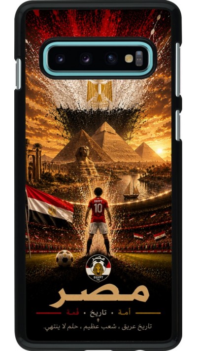 Samsung Galaxy S10 Case Hülle - Fussball Ägypten splash 2026