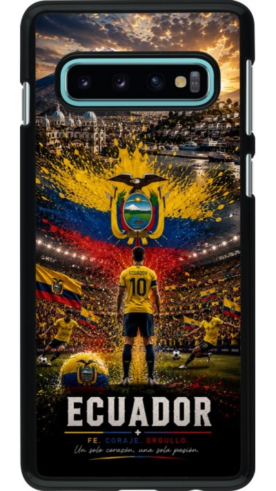 Samsung Galaxy S10 Case Hülle - Fussball Ecuador splash 2026
