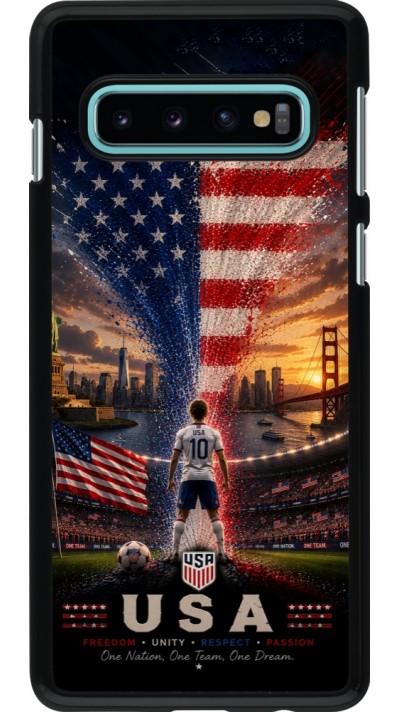 Samsung Galaxy S10 Case Hülle - Fussball Vereinigten Staaten splash 2026
