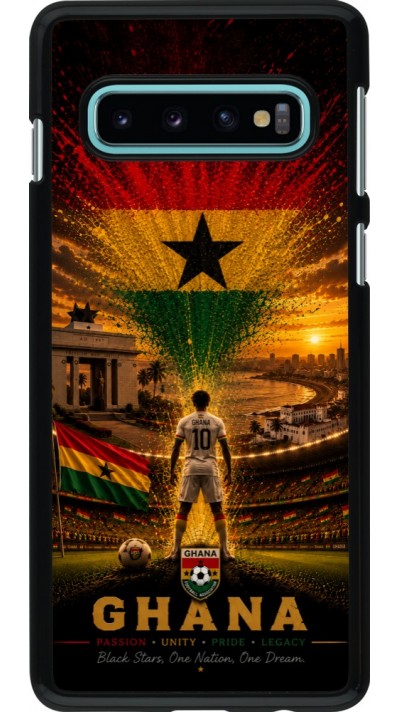 Samsung Galaxy S10 Case Hülle - Fussball Ghana splash 2026