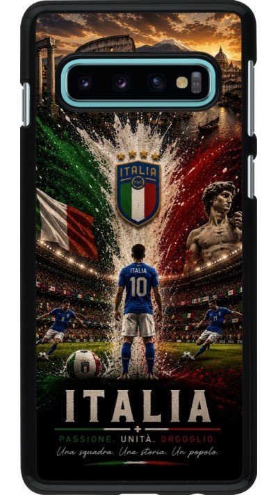 Samsung Galaxy S10 Case Hülle - Fussball Italien splash 2026
