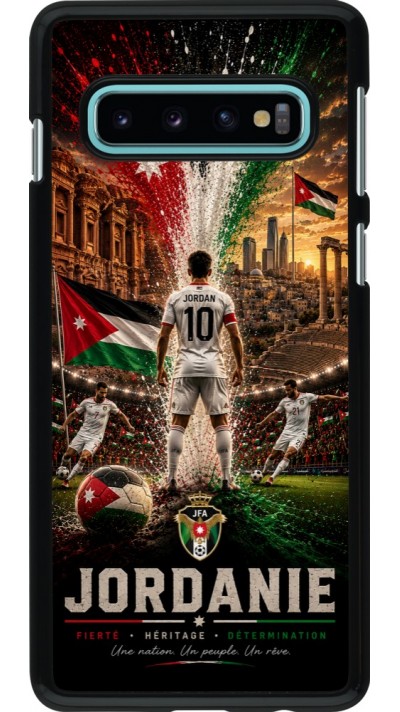 Samsung Galaxy S10 Case Hülle - Fussball Jordanien splash 2026