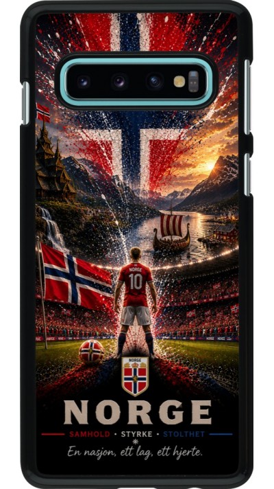 Samsung Galaxy S10 Case Hülle - Fussball Norwegen splash 2026